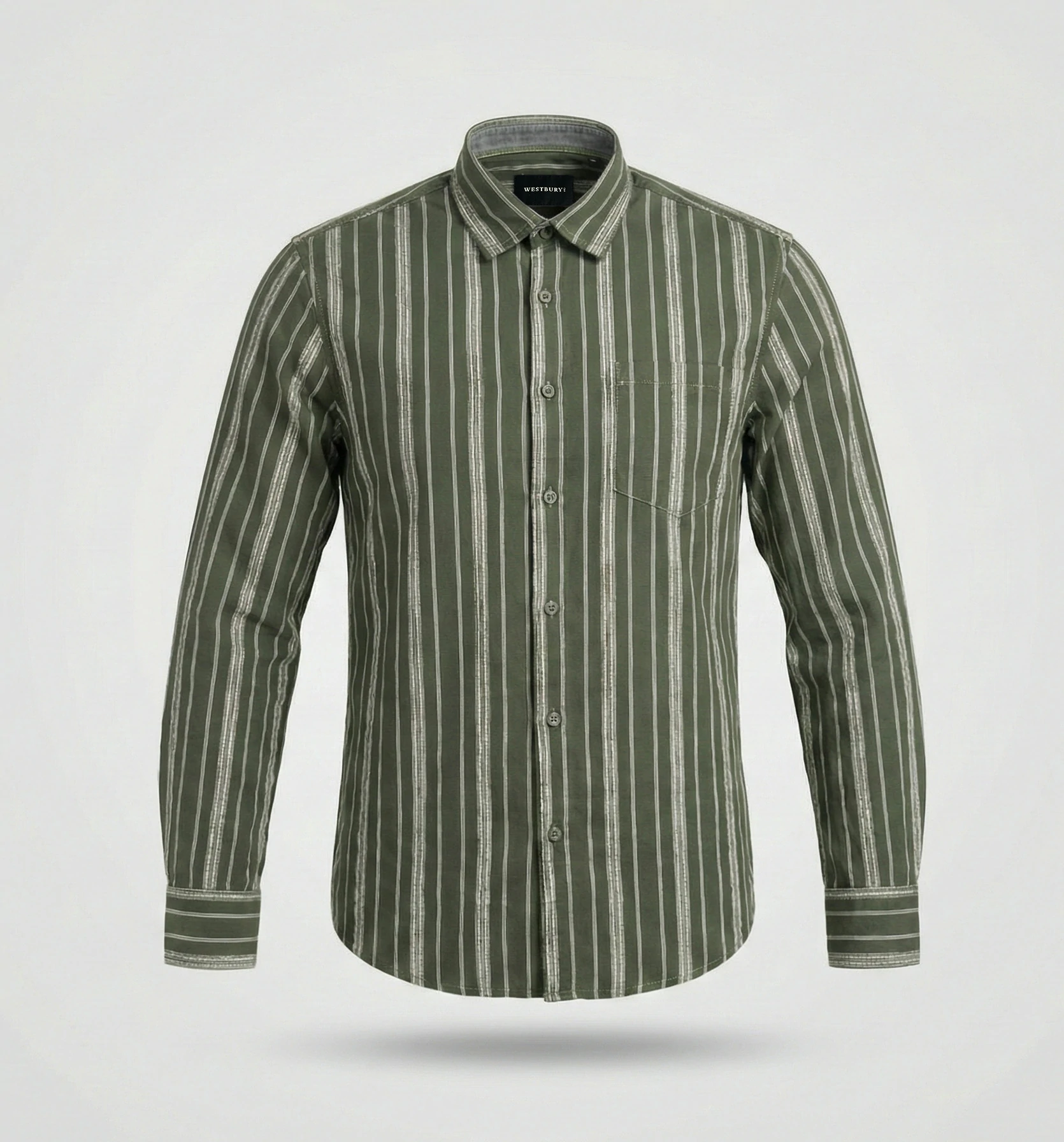 Men’s Cotton Full Sleeve Executive Stripe Shirt